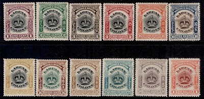 north-borneo-labuan-edvii-sg117-128-1902-03-complete-set-vlh-mint-cat-95