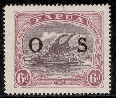 aus-papua-british-new-guinea-gv-sg-o62-6d-dull-purple-red-purple-lh-mint