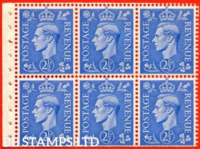 sg-489f-qb33-2d-blue-a-fine-mounted-mint-complete-booklet-pane-of-6-b62672