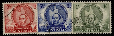 australia-gvi-sg216-218-1946-mitchells-exploration-of-queensland-set-fine-used