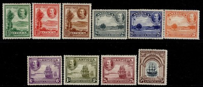 antigua-gv-sg81-90-1932-tercentenary-set-m-mint-cat-225