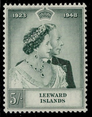 leeward-islands-gvi-sg117-118-1948-royal-silver-wedding-set-m-mint-cat-10