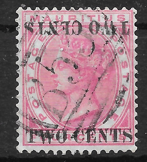 mauritius-sg118c-1891-2c-on-4c-carmine-ovpt-double-1-inv-used