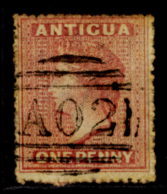 antigua-qv-sg6-1d-dull-rose-used-cat-55