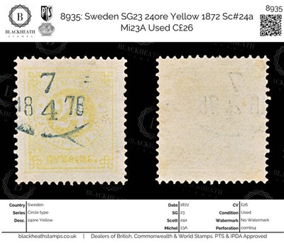 8935-sweden-sg23-24ore-yellow-1872-sc-24a-mi23a-used-c26