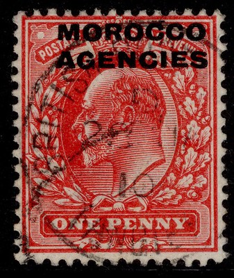 morocco-agencies-gb-edvii-sg32-1d-scarlet-fine-used-cat-10