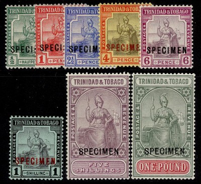 trinidad-tobago-gv-sg149s-156s-1913-23-specimen-set-m-mint-cat-300