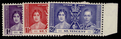 st-vincent-gvi-sg146-148-1937-coronation-set-m-mint