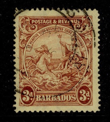 barbados-gv-sg234a-3d-reddish-purple-yellow-fine-used-cds