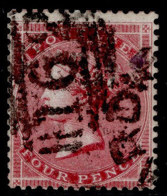 gb-qv-sg62b-4d-carmine-small-garter-white-paper-used-cat-750-deep-shade