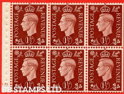 sg-464c-qb21-1d-red-brown-a-unmounted-mint-cylinder-booklet-of-x6-b61962