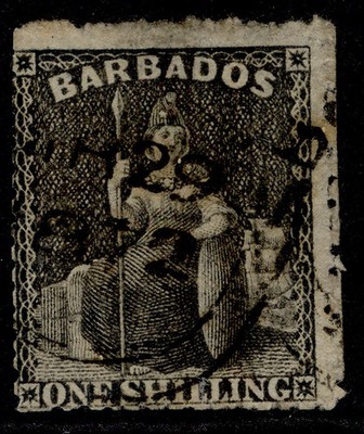 barbados-qv-sg51-1s-black-fine-used-cat-20-cds-pmk