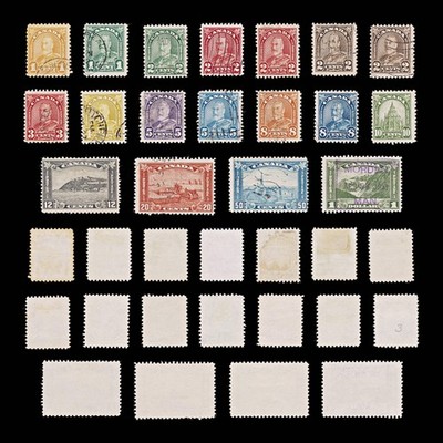 9579-canada-sg288-303-set-of-18-shades-1930-sc-162-177-mi139a-155-used-c100