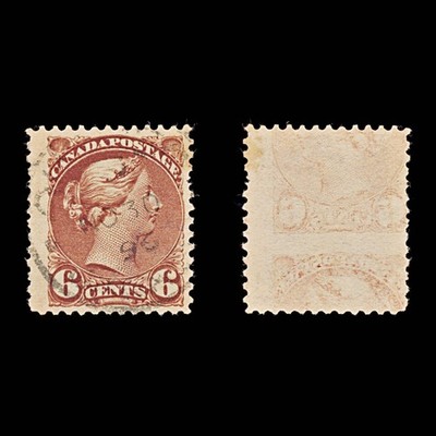 9424-canada-sg107-2x-6c-chocolate-1889-sc-43-mi30aba-used-c21