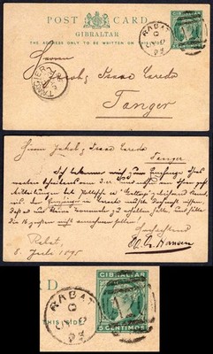 morocco-ags-1895-gibraltar-5c-postcard-rabat-duplex
