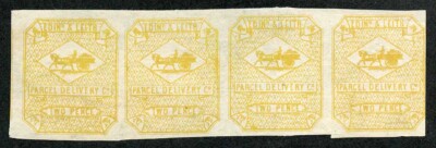 sgcd18-2d-yellow-edinburgh-and-leith-circular-delivery-stamp-strip-4-no-gum