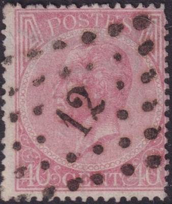belgium-1865-40c-red