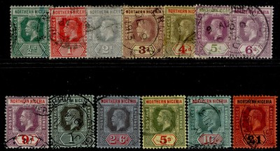 northern-nigeria-gv-sg40-52-1912-complete-set-fine-used-cat-375
