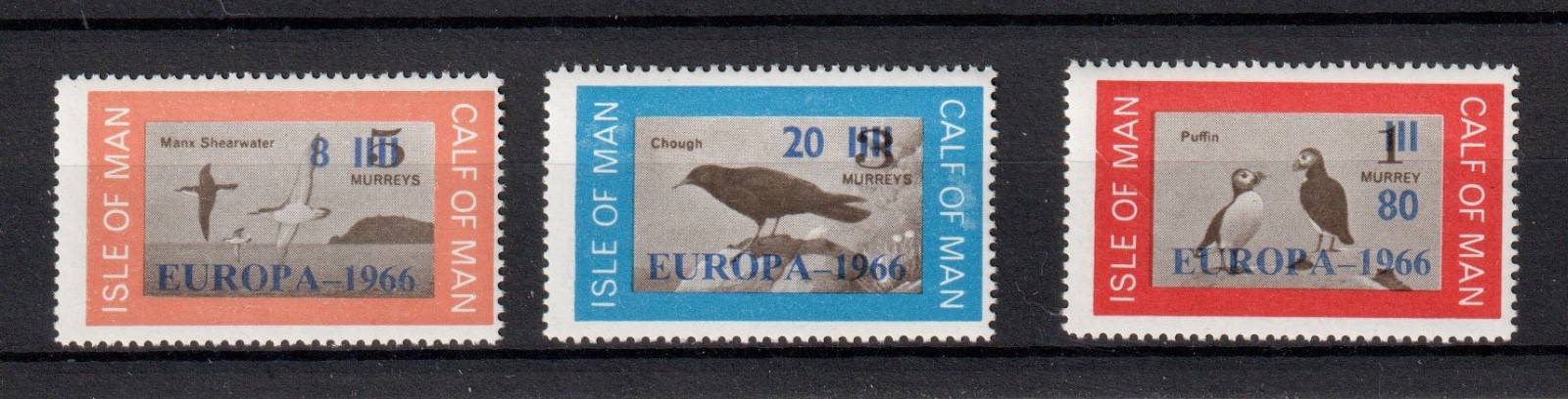 calf-of-man-1966-europa-1966-o-p-on-birds-ca-052-ca-054-perf-mnh