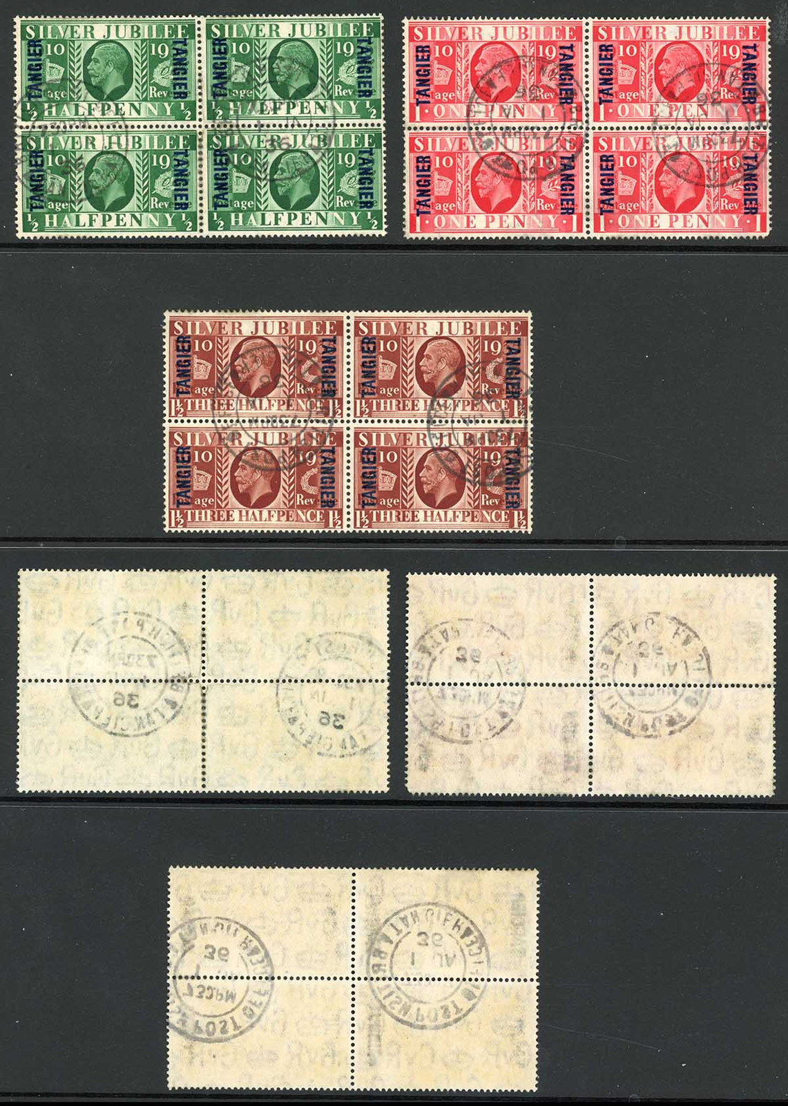 tangier-sg238-40-1935-silver-jubilee-set-of-3-fine-used-blocks