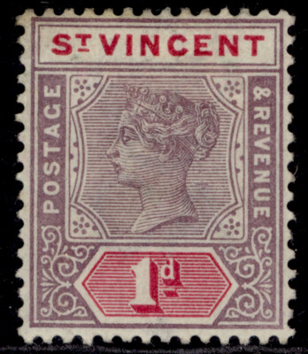 st-vincent-qv-sg68-1d-deep-mauve-carmine-m-mint