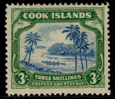 cook-islands-gvi-sg145-3s-grenish-blue-green-m-mint-cat-42