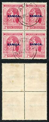 samoa-sg144-1d-block-of-four-couple-of-brown-marks-on-back-cat-96-pounds