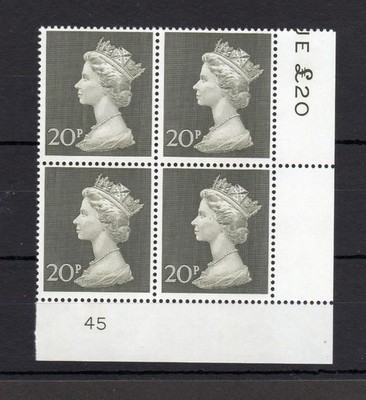 20p-machin-unmounted-mint-plate-45-block-cat-30