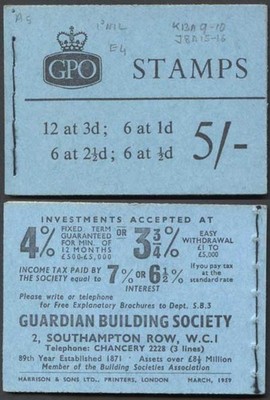 h38-march-1959-5-booklet-1-2d-cyl-e14-no-dot-1-2d-good-perfs
