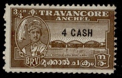 indian-states-travancore-gvi-sg74a-4ca-on-ch-brown-m-mint