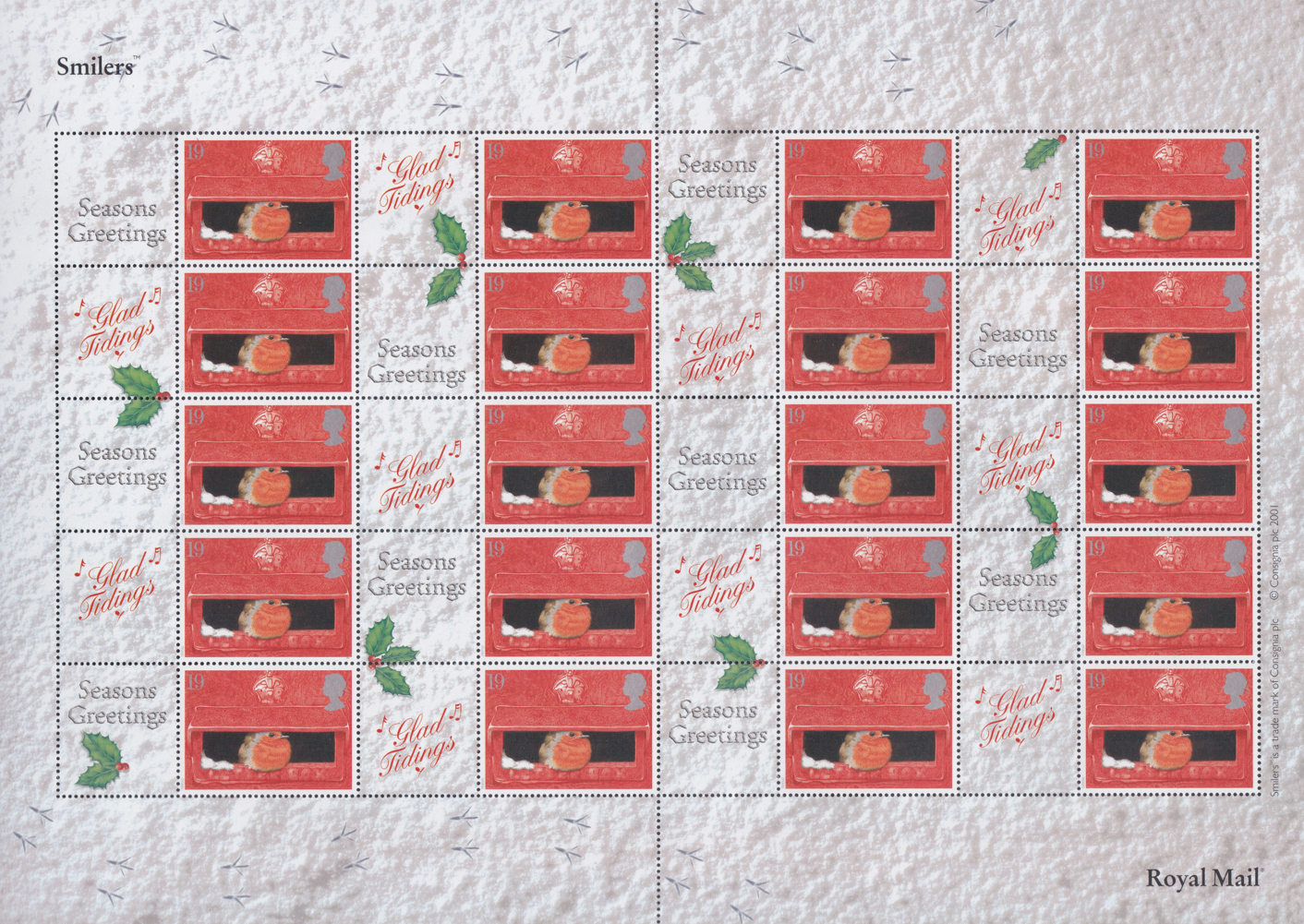 gb-2000-ls2a-ls3a-pair-of-christmas-smiler-sheets-consignia-unmounted-mint