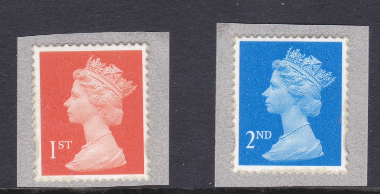 sg2039-2040-2nd-1st-class-machins-dagger-perfs-pair-dry-gum-unmounted
