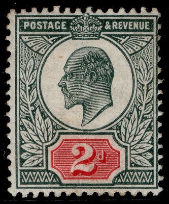 gb-edvii-sg291-spec-m13-2-2d-deep-dull-green-carmine-m-mint-cat-28