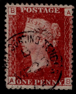 gb-qv-sg44-1d-lake-red-plate-154-fine-used-cds-ab