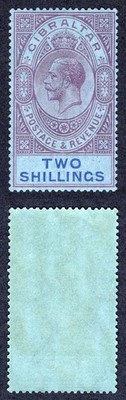 gibraltar-sg99a-2-reddish-purple-and-blue-blue-wmk-script-m-m-cat-7-50-pounds