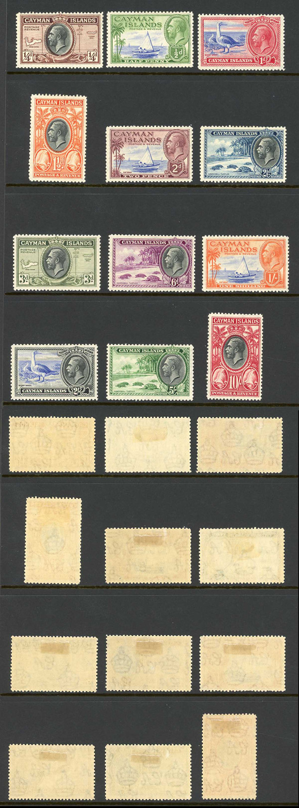 cayman-is-sg96-107-1935-set-of-12-fresh-colour-m-m-cat-200-pounds