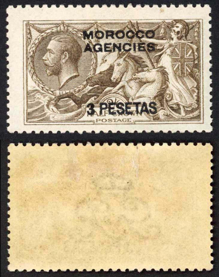 morocco-agencies-sg139-3p-on-2-6-grey-brown-dlr-seahorse-m-m-cat-50-pounds