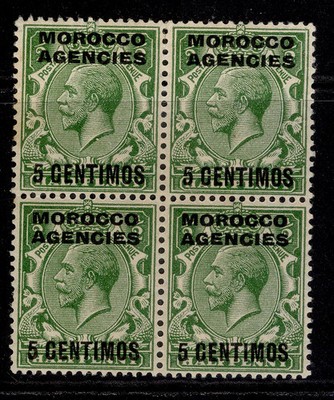 morocco-agencies-spa-gv-sg129-5c-on-d-green-nh-mint-block