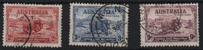 australia-1934-macarthur-set-sg150-2-odd-nibbled-perf-otherwise-fu-c55