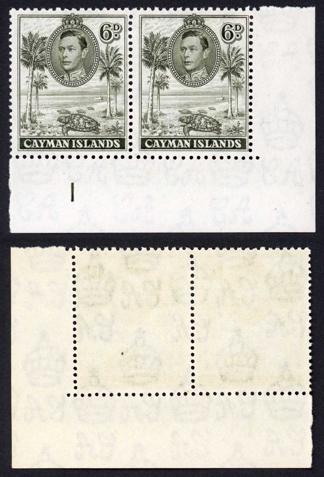cayman-is-sg122-6d-olive-green-perf-11-5-x-13-fine-u-m-plate-pair-cat-36-pou