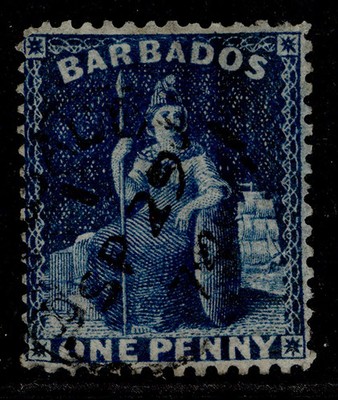 barbados-qv-sg66-1d-deep-blue-fine-used