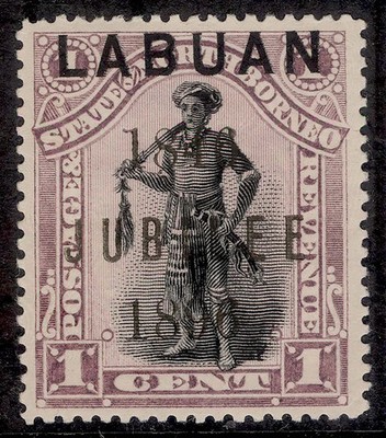 north-borneo-labuan-qv-sg83-1c-black-grey-mauve-m-mint-cat-25
