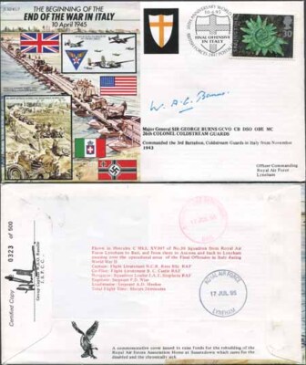 js45-7c-50th-ann-war-ii-end-of-war-in-italy-signed-by-maj-gen-sir-g-burns-i