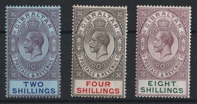 gibraltar-1912-2s-4s-8s-vf-mint-sg82-84