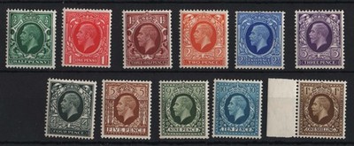 gb-1934-d-1s-photogravure-set-of-11-um-sg439-49