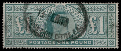 gb-edvii-sg266-scarce-1-dull-blue-green-used-cat-700