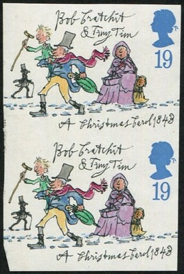 1993-xmas-19p-sg-1790a-imperf-pair-u-m-but-uneven-margin-at-left