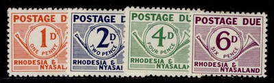 rhodesia-nyasaland-qeii-sg-d1-d4-1961-postage-due-set-m-mint-cat-15