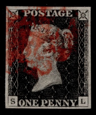 gb-qv-sg3-1d-grey-black-plate-1a-fine-used-cat-425-red-mx-sl