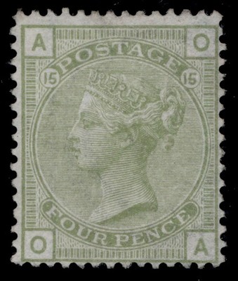 gb-qv-sg153-scarce-4d-sage-green-plate-15-unused-cat-950-oa
